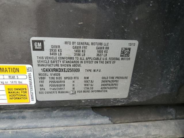 1GKKVRKDXEJ256909 GMC Acadia Slt-1