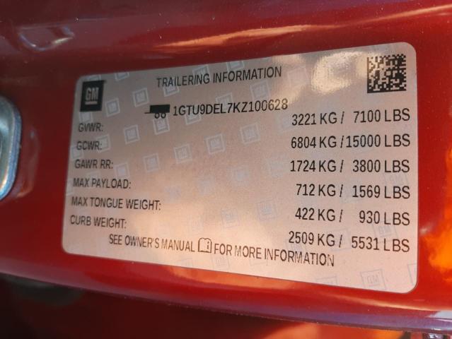1GTU9DEL7KZ100628 GMC Sierra K1500 Slt
