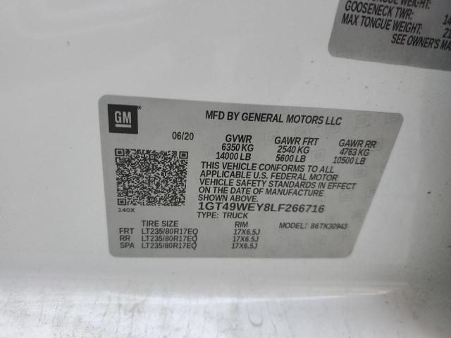 1GT49WEY8LF266716 GMC Sierra K3500 Denali