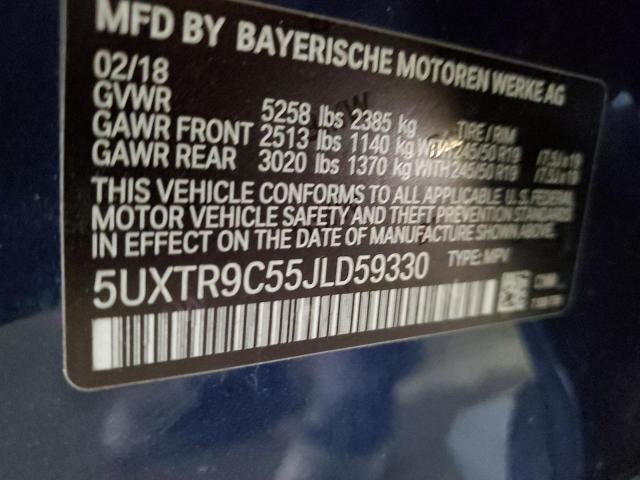 5UXTR9C55JLD59330 BMW X3 Xdrive30i