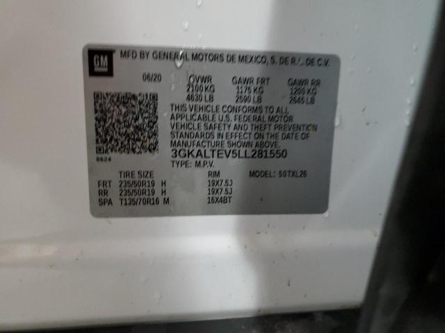 3GKALTEV5LL281550 GMC Terrain Sle