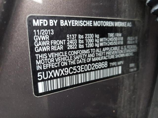 5UXWX9C53E0D26868 BMW X3 Xdrive28i