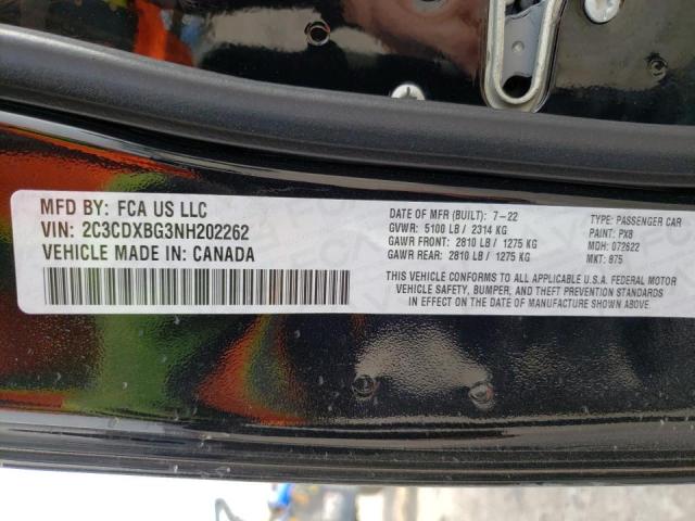 2C3CDXBG3NH202262 Dodge Charger Sxt