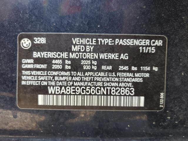 WBA8E9G56GNT82863 BMW 328 I Sulev