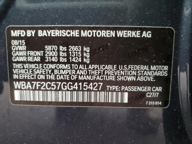 WBA7F2C57GG415427 BMW 750 Xi