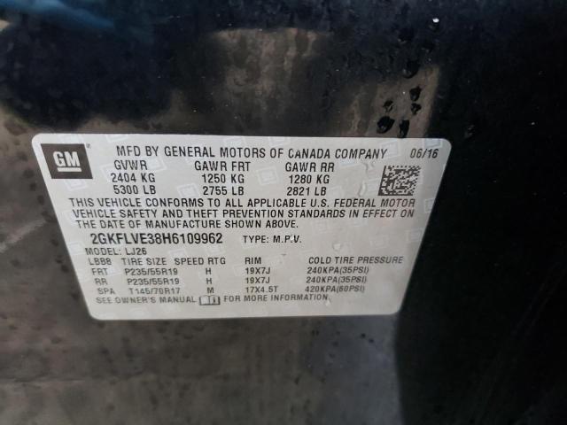 2GKFLVE38H6109962 GMC Terrain Denali
