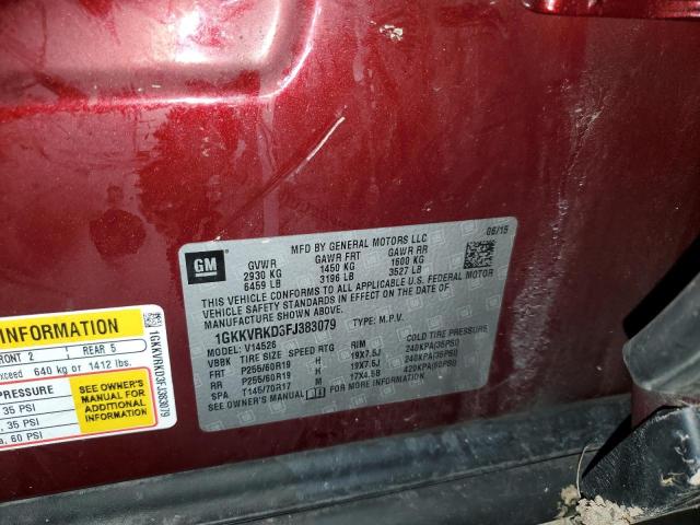 1GKKVRKD3FJ383079 GMC Acadia Slt-1