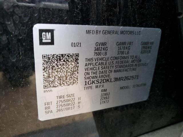 1GKS2DKL3MR262571 GMC YUKON DENALI
