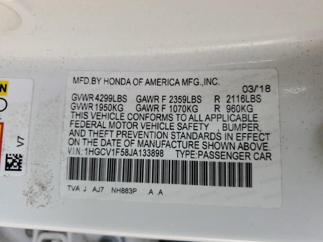 1HGCV1F58JA133898 Honda ACCORD EXL