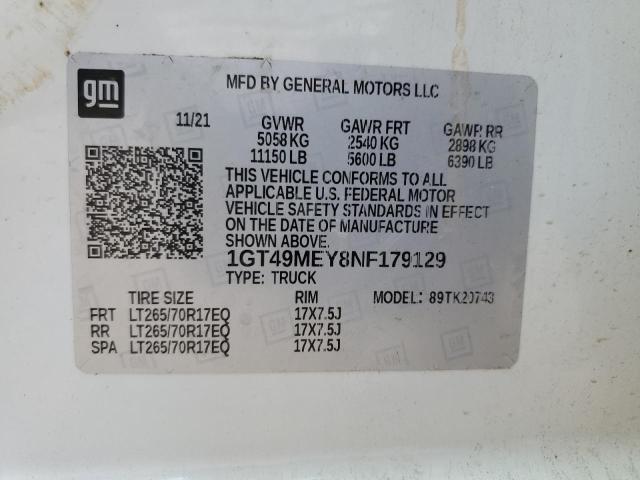 1GT49MEY8NF179129 GMC Sierra K2500 Sle