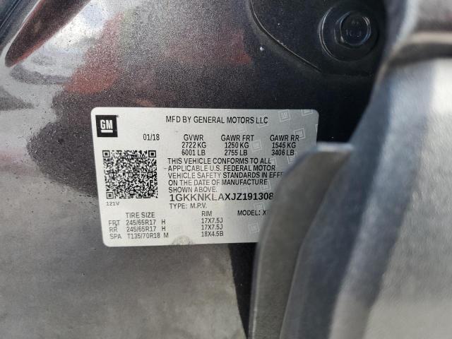 1GKKNKLAXJZ191308 GMC ACADIA SLE