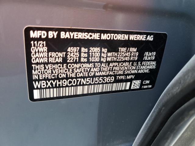 WBXYH9C07N5U55369 BMW X2 Sdrive28i