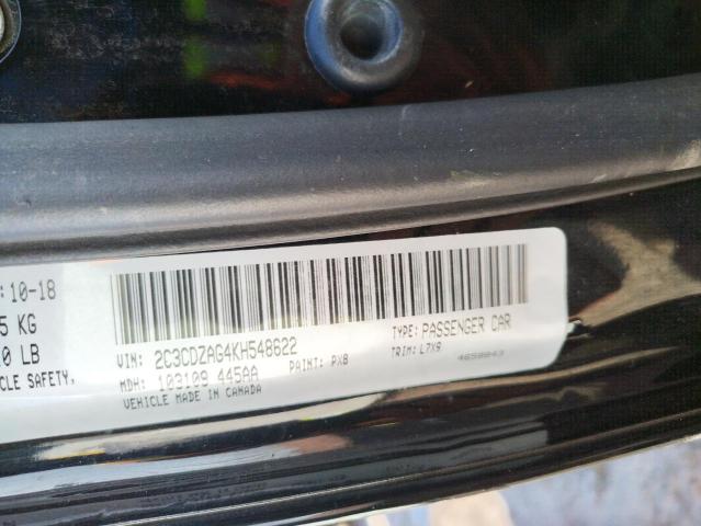2C3CDZAG4KH548622 Dodge Challenger Sxt