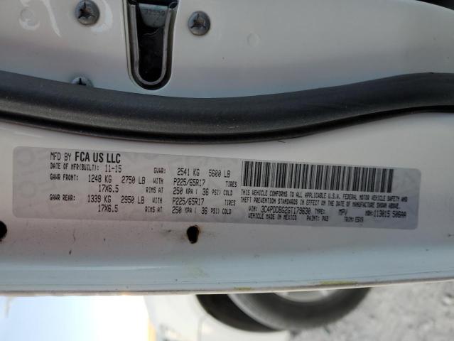 3C4PDDBG2GT179630 Dodge Journey Sxt