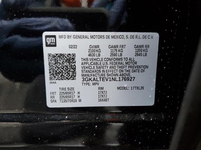 3GKALTEV1NL176927 GMC Terrain Sle