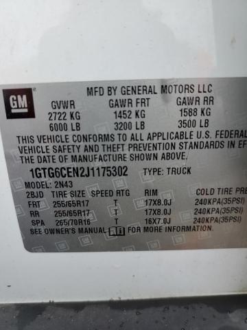 1GTG6CEN2J1175302 GMC CANYON SLE