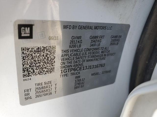1GTP6CE13J1316763 GMC CANYON SLE