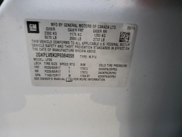 2GKFLVEK2F6384098 GMC Terrain Sle