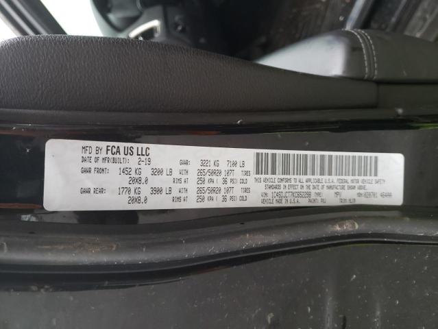 1C4SDJCT7KC652298 Dodge Durango R/t