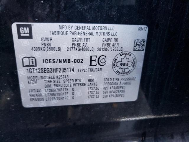 1GT12SEG3HF205174 GMC Sierra K2500 Sle