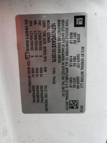 1GTW7FCAXE1912875 GMC Savana G2500