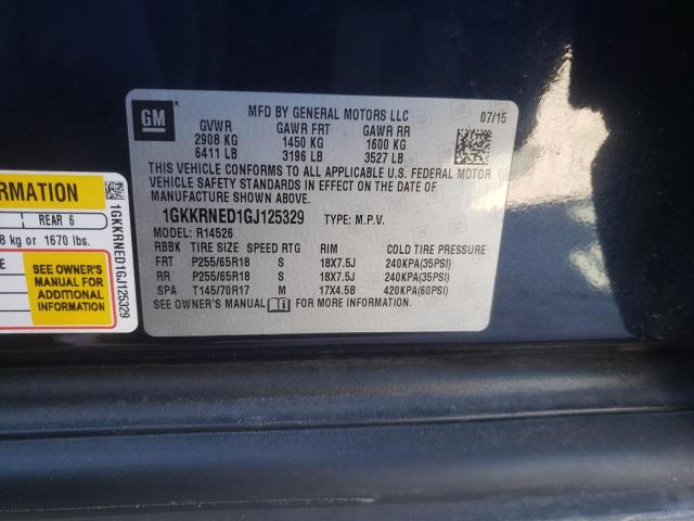 1GKKRNED1GJ125329 GMC ACADIA SLE