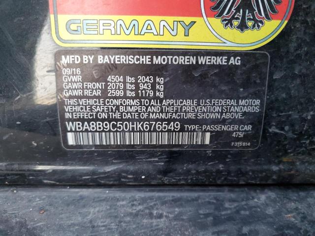 WBA8B9C50HK676549 BMW 330 I