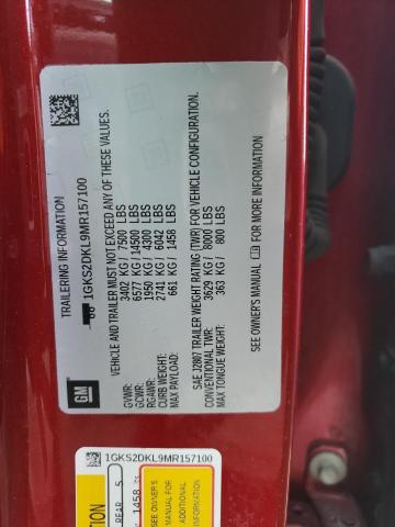 1GKS2DKL9MR157100 GMC YUKON DENALI