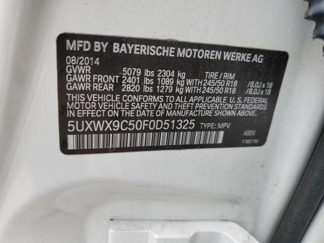 5UXWX9C50F0D51325 BMW X3 Xdrive28i