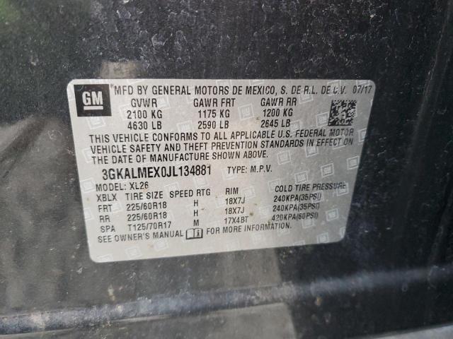 3GKALMEX0JL134881 GMC Terrain Sle