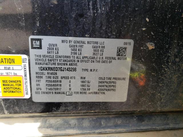 1GKKRNED7GJ143298 GMC ACADIA SLE
