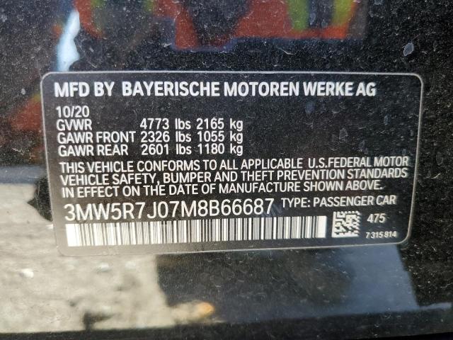 3MW5R7J07M8B66687 BMW 330XI