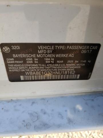 WBA8E1G32HNU18162 BMW 320 I