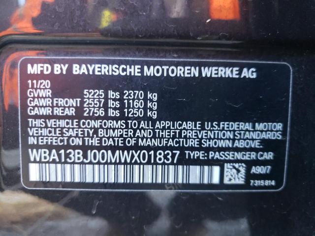 WBA13BJ00MWX01837 BMW 530 XI
