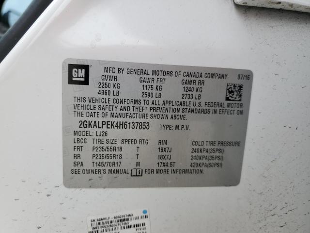 2GKALPEK4H6137853 GMC Terrain Slt