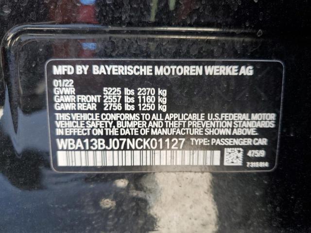 WBA13BJ07NCK01127 BMW 530 XI