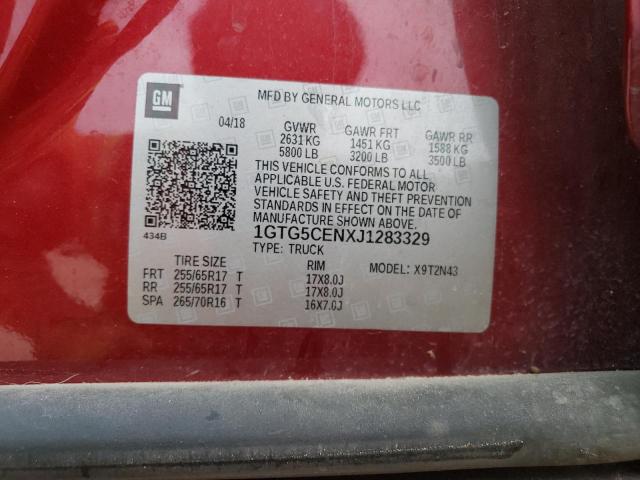 1GTG5CENXJ1283329 GMC CANYON SLE