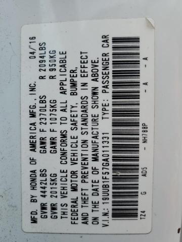 19UUB1F57GA011331 Acura TLX TECH