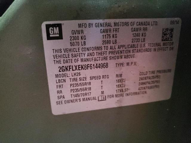 2GKFLXEK8F6144968 GMC Terrain Slt