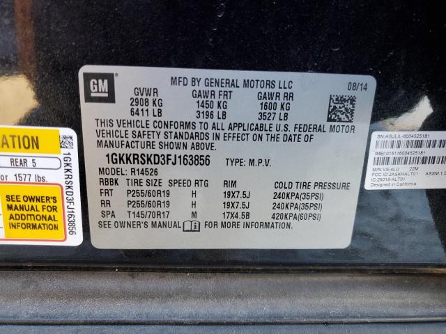 1GKKRSKD3FJ163856 GMC Acadia Slt-2