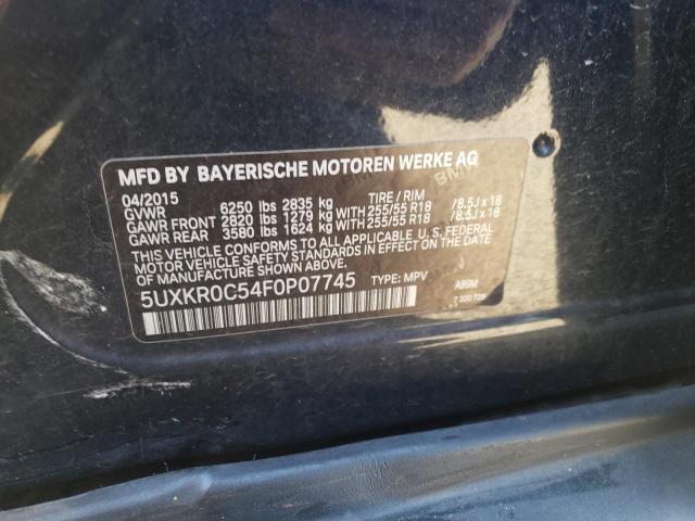 5UXKR0C54F0P07745 BMW X5 Xdrive35i