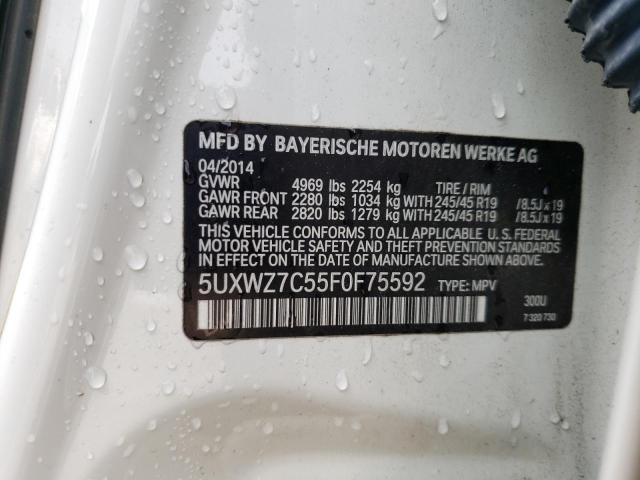 5UXWZ7C55F0F75592 BMW X3 Sdrive28i