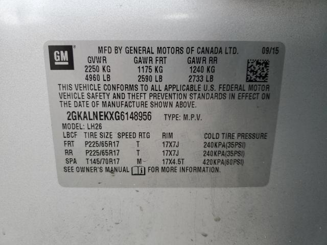 2GKALNEKXG6148956 GMC Terrain Sle