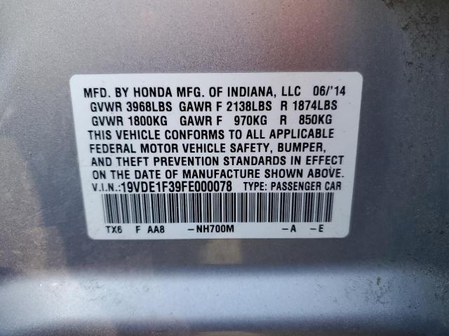 19VDE1F39FE000078 Acura ILX 20