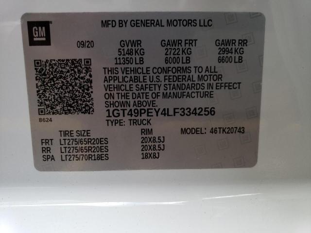 1GT49PEY4LF334256 GMC Sierra K2500 At4