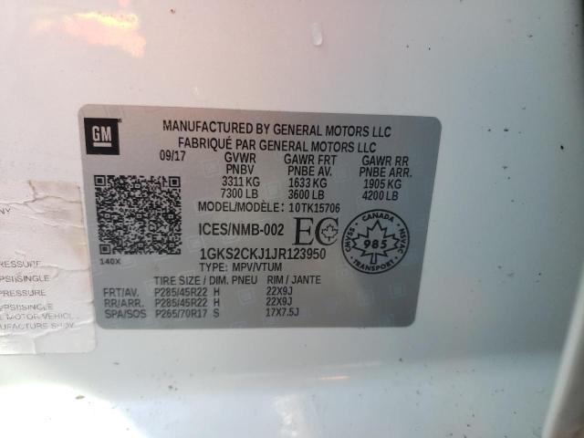 1GKS2CKJ1JR123950 GMC YUKON DENALI
