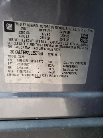 3GKALTEV2JL257350 GMC Terrain Sle