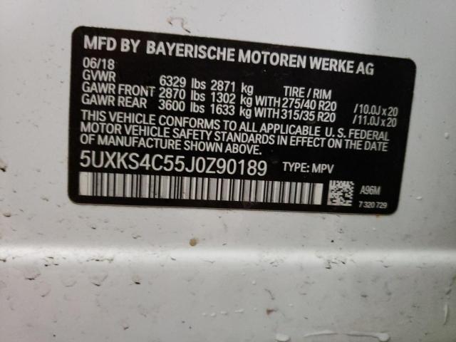 5UXKS4C55J0Z90189 BMW X5 Xdrive35d