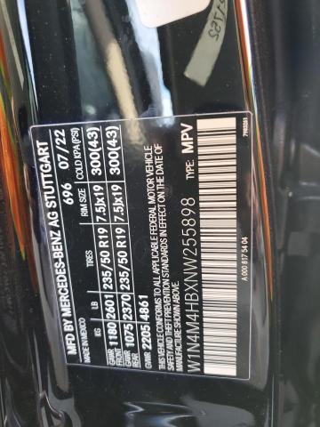 W1N4M4HBXNW255898 Mercedes-Benz Glb 250 4matic