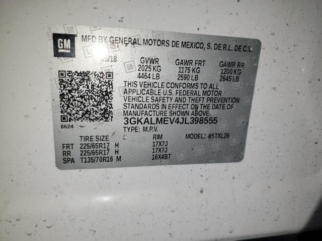 3GKALMEV4JL398555 GMC Terrain Sle